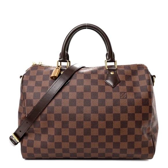 LOUIS VUITTON Damier Ebene Speedy Bandouliere 30 - Picture 10 of 13